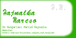 hajnalka marcso business card
